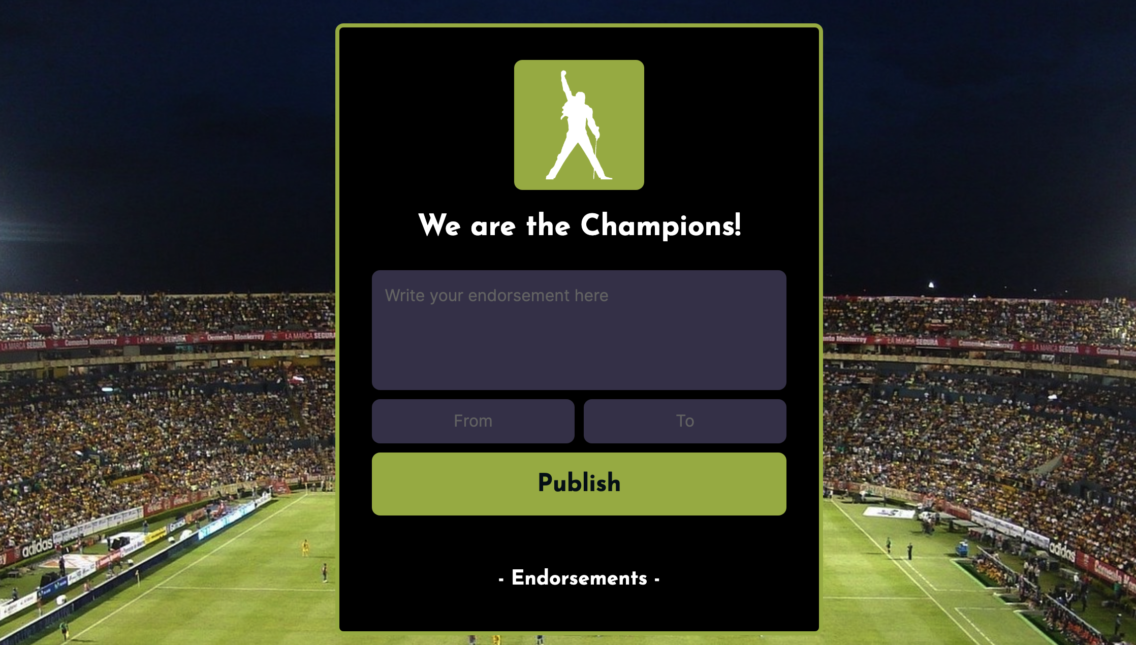 we are the champtions app